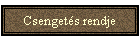 Csengets rendje