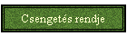 Csengets rendje
