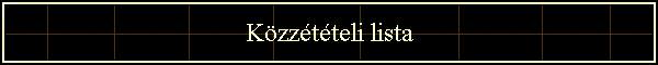 Közzétételi lista