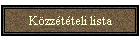 Közzétételi lista